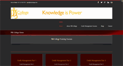 Desktop Screenshot of pbscollege.com